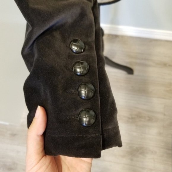 BB Dakota Vintage Black Velvet Jacket Size Small - Picture 6 of 7